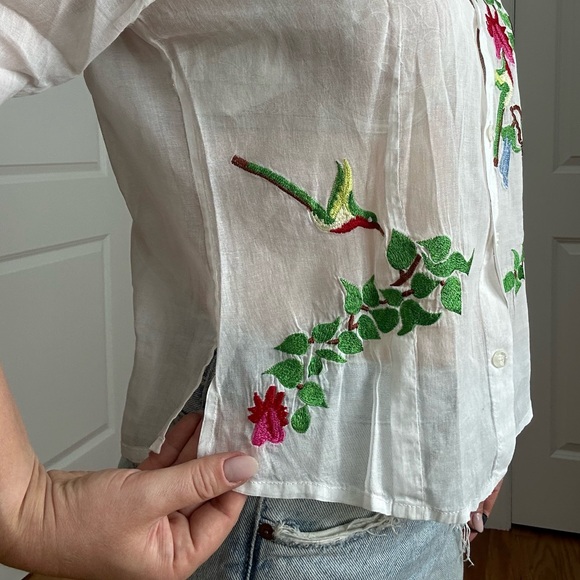 Cotton Embroidered Summer Shirt - Picture 8 of 10